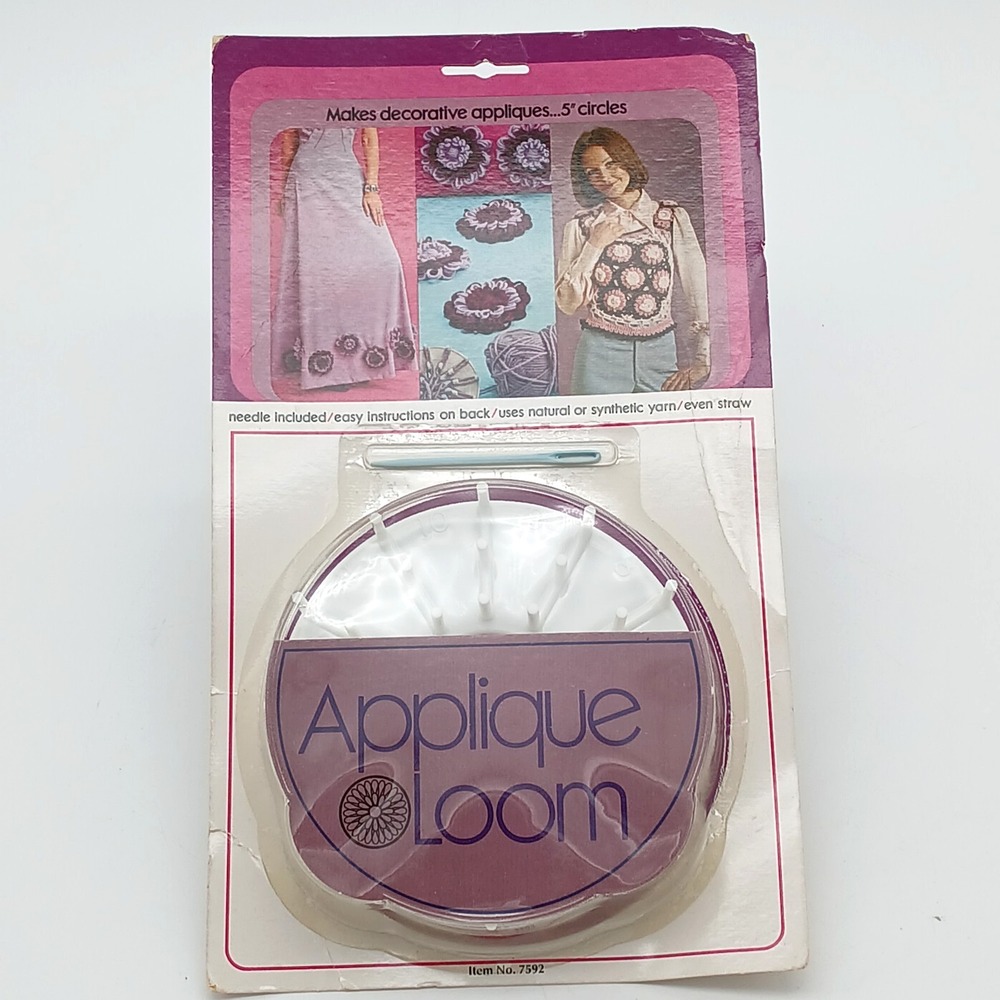 Vintage 1970's Boye Applique Flower Loom #7592 NIP 5" Circles
